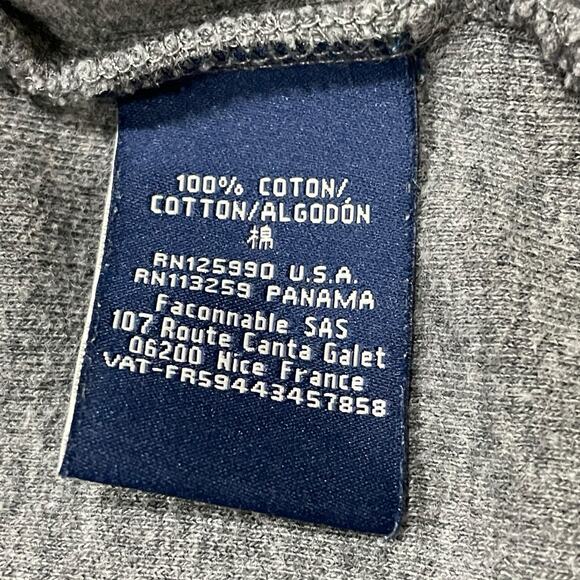 Faconnable Mens Size XXL Full Zip Jacket Sweatshirt Sweater Cotton Gray Casual - Picture 5 of 7